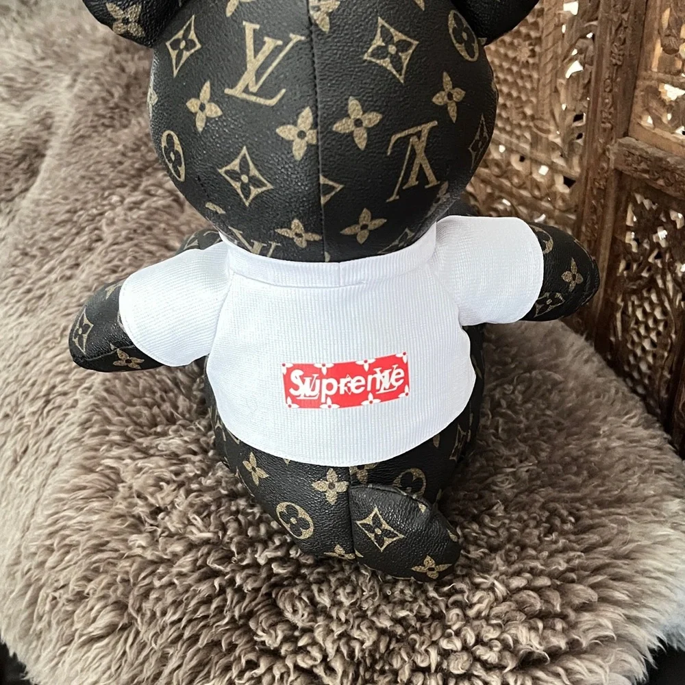 Handsome Monogram Bear with White and Red Accents - Picture 7 of 7